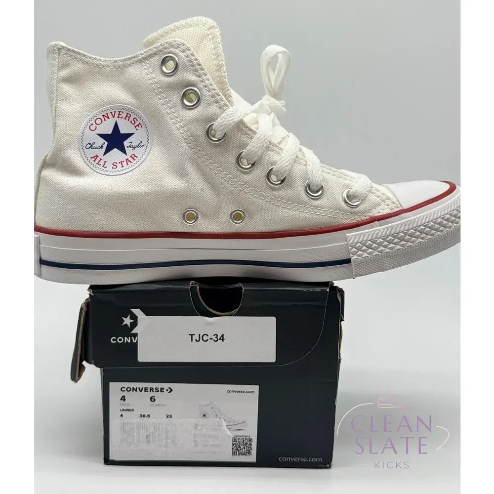 Converse Chuck Taylor All Star Hi Optical White Men's 4 NIB
